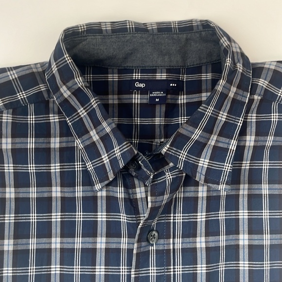 GAP plaid long sleeve mens button down shirt - Picture 1 of 4